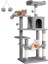 PCT161W01 Tırmalama Ağacı, 143 cm Yüksekliğinde, Kedi Ağacı, Çok Katlı Kedi Evi, 4 1