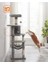 PCT161W01 Tırmalama Ağacı, 143 cm Yüksekliğinde, Kedi Ağacı, Çok Katlı Kedi Evi, 4 7