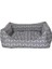 Uniform Bone Gri-Beyaz Köpek Yatağı M 60X70CM 2