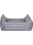 Uniform Bone Gri-Beyaz Köpek Yatağı M 60X70CM 3