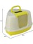 Flip Köşeli Filtreli Kedi Tuvaleti - Sarı 4