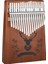 KLX-456 Hakiki Maun Ağacı Kalimba 17 Çelik Tuşlu (Türkçe Metod Çanta Çekiç) 2