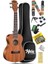TN-26MC Case Hakiki Ağaç Tenör Ukulele (Çanta Tuner Askı Metod Yedek Tel) 1