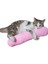 Kedi Oyuncağı Sarılma Yastığı Uyku Oyuncağı Kedi Otlu 30 cm Peluş (1 Adet) (Pembe) 6