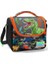 Siyah Turuncu Yeşil Dinazor Baskılı Erkek Çocuk Beslenme Çantası 4