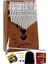 KLX-880 Hakiki Ağaç Kalimba Geyik Desenli Ahşap Full Set 17 Çelik Tuşlu 1