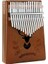 KLX-880 Hakiki Ağaç Kalimba Geyik Desenli Ahşap Full Set 17 Çelik Tuşlu 2