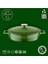 Metal Döküm Çok Amaçlı Yayvan Tencere, Trendy, 28 Cm, 3.51 L Hacim, Yeşil 4