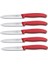 5 Parçalı Sebze Bıçağı Seti Swiss Classic Kırmızı — 10 cm Tırtıksız — Domates Bıçağı 1