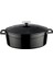 Metal Oval Döküm Tencere, 29 Cm, 4.67 L Hacim, Siyah 1
