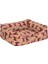Uniform Bej-Bordo Kedi ve Köpek Yatağı S 40X50CM 2