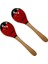 Midex ORF-MRC-11X Örf Aletleri Ağaç Marakas Kaliteli Maracas 2 Adet (Çift) 4