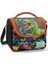Siyah Turuncu Yeşil Dinazor Baskılı Erkek Çocuk Beslenme Çantası 1