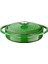 Döküm Çok Amaçlı Yayvan Tencere Döküm Demir Kapak Heritage Serisi ÇAP(Ø)28CM. Yeşil 1