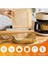 Airfryer Pişirme Kağıdı, Fritöz Yağlı Kağıdı, Yanmaz Kağıt 50 Adet Sıcak Hava Fritözleri 3