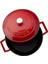 Metal Döküm Yuvarlak Tencere, 24 Cm, Kırmızı 3