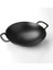 Döküm Wok Tava, Metal Kulplu, 38CM, Siyah 2