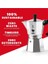 - Moka Express: 3 Cups Ocak Üstü Espresso Pişirici - 130ML - Gümüş Renk - Alüminyum Gövde - 6