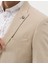 Erkek Bej Ex. Slim Fit Keten Karışımlı Ceket 50264886-VR011 7