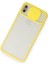 iPhone Xs Max Kılıf Palm Buzlu Kamera Sürgülü Silikon - SARI-(5796) - ME001W-519T92 3