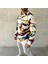 Erkek Yarım Fermuarlı Desenli Polar Sweat – Renkli Abstract Desen Yakalı, Uzun Kollu, Oversize 4