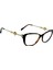 VCH224S 0752 23KT Gold Cat Eye Kedi Gözü Kahverengi Havana 23KT Altın Kadın Gözlük 3