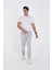 Unisex Kışlık Üç Iplik Lastikli Eşofman Pantolon - Gri 1