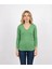 Kadın Açık Yeşil Yakası Taşlı Merdiven Yaka Triko Kazak 1