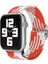 Apple Watch 42MM Star Kordon - Beyaz-Kırmızı 1