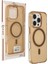 iPhone 16 Pro Max Gleam Pc Sert Magsafe Kılıf - Şeffaf-Gold 2