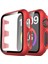 Apple Watch 38MM Camlı Kasa Ekran Koruyucu - Kırmızı 1