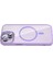OMR02 Apple iPhone 13 Remim Lensli Magsafe Standlı Kapak - Lila 4