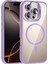 CPT83 Apple iPhone 16 Pro Max Remim Lensli Magsafe Standlı Kapak - Lila 1
