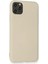 iPhone 11 Pro Max Kılıf Nano Içi Kadife Silikon - Bej 3