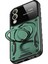 Samsung Galaxy S25 Edge Kılıf Joy Lens Standlı Kapak - Koyu Yeşil 4
