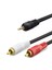 3.5 mm To 2rca Kablo 2lıne Gold 1.5m Siyah HDX1058 1