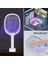 Buffer® Şarjlı Sinek Öldürücü Masaüstü Standlı,mor Işık Sinek Kovucu Raket 5W 3