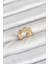 Pirinç Gold Renk Yonca Model Kadın Yüzük - TJ-BYK3894 1