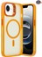 iPhone 16E Flet Lens Magsafe Kapak - Turuncu 1