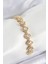 Pirinç Zirkon Taşlı Yonca Baget Model Gold Renk Vıp Seri Kadın Bileklik - TJ-BB7510 1