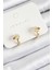 Pirinç Papatya Model Gold Renk Çocuk Küpe - TJ-BKP10903 1