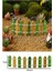 Mini Yeşil Renkli Bahçe Çiti 1 Adet 3X60 cm Teraryum Okul Ev Proje Renkli Minyatür Çit Ahşap Dekor 1