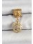 316L Çelik Sallantılı Zirkon Taşlı Ay ve Güneş Model Gold Renk Nomination Charm - TJ-BC1411 1