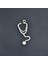 Doktor Steteskop Gümüş Kaplama Kolye Ucu 1