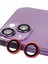 iPhone 14 Plus Raze Metal Kamera Lens - KIRMIZI-(5796) - BI001V-4Y6ZD3 1