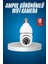 Wifi Güvenlik Kamerası Çift Kameralı Ampule Takılabilir Sensörlü - ME001W-51LKY0 1