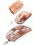 Sessiz Tıklama Çift Modlu Bluetooth ve Alıcı Şeffaf Mouse Fare - ME001W-51LLA7 2