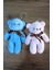 Peluş Ayıcık Anahtarlık ve Çanta Süsü Hediyelik (12CM Boy) 2 Adet 1