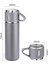 Termos Seti Paslanmaz Çelik 3 Bardaklı Vakumlu Termos Set 500 ml 12 Saate Kadar Is - ME001W-51LZH 3