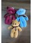 Peluş Ayıcık Anahtarlık ve Çanta Süsü Hediyelik (12CM Boy) 3 Adet 1